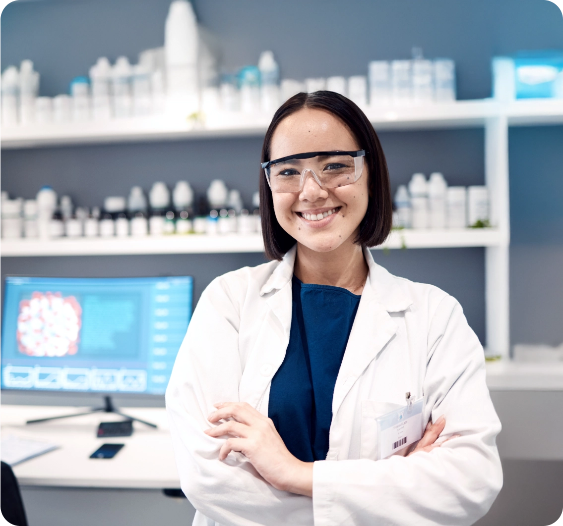 IRCC-accredited physician at clinic providing immigration medical exams.